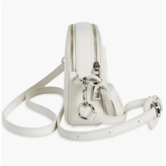 ❌SOLD❌NWT Marc Jacobs The Shutter Leather Crossbody Bag Removable Strap Cotton - Picture 3 of 11